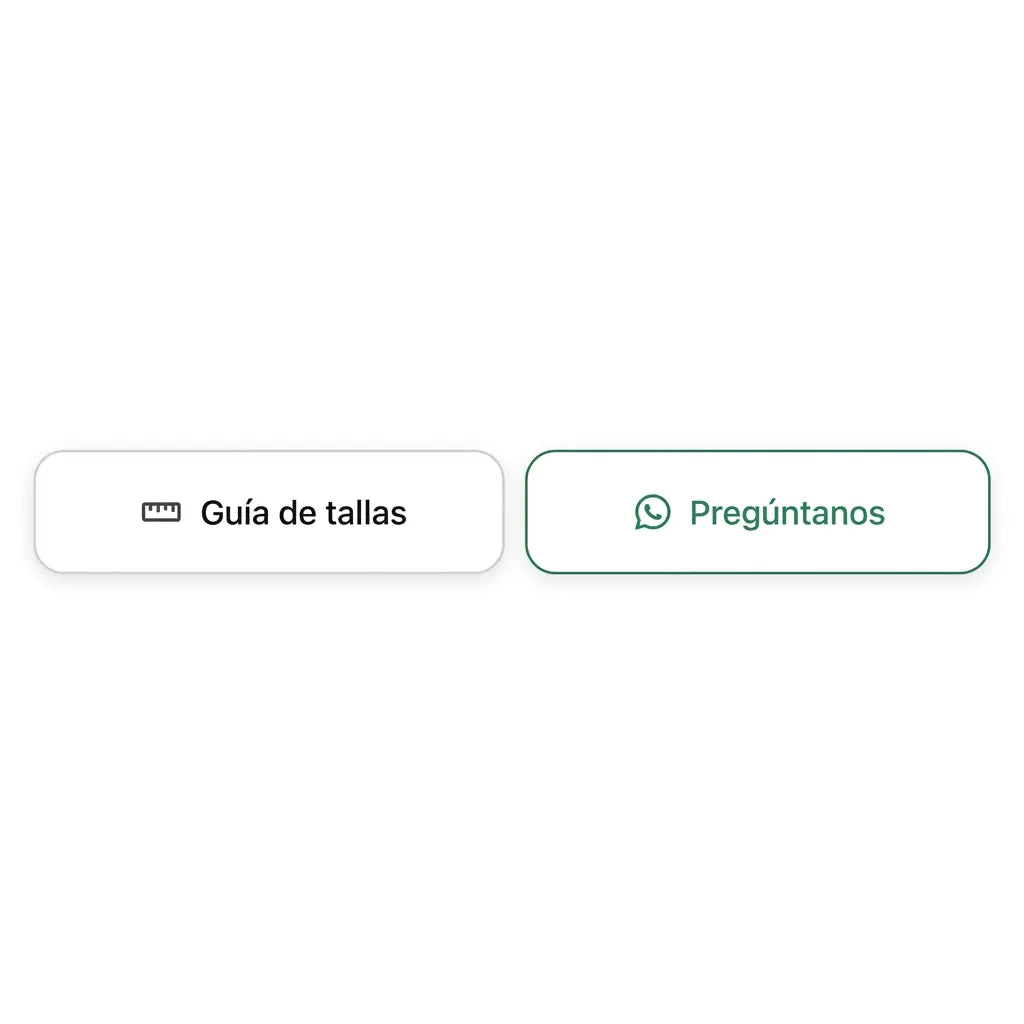 Guía de Tallas - Whatsapp